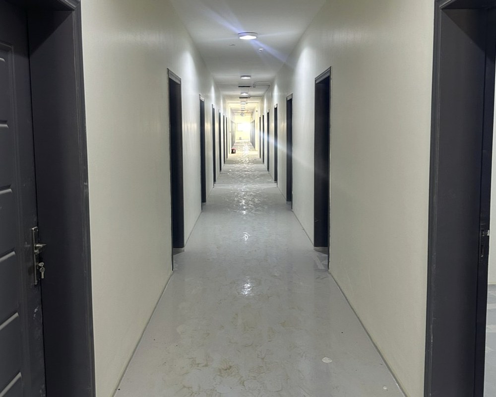 Workers accommodation corridor